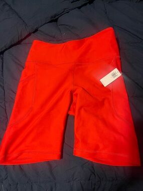 NWT womens Old navy red bike shorts size small